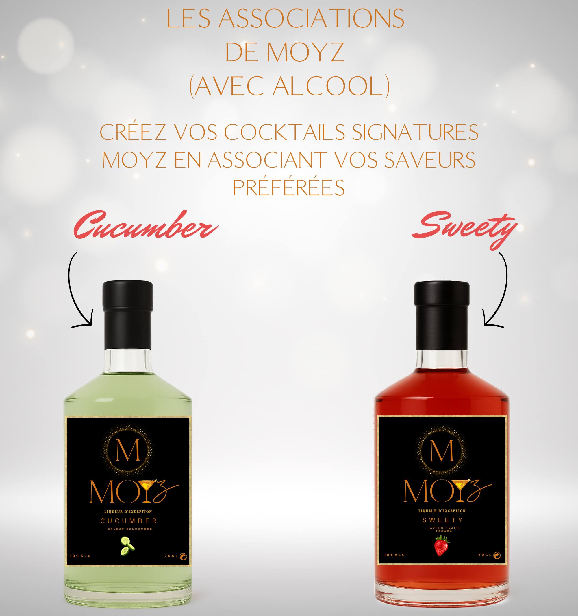 Mix & Match by MOYZ - CUCUMBER & SWEETY // Liqueur de Concombre et Liqueur de Fraise Tagada
